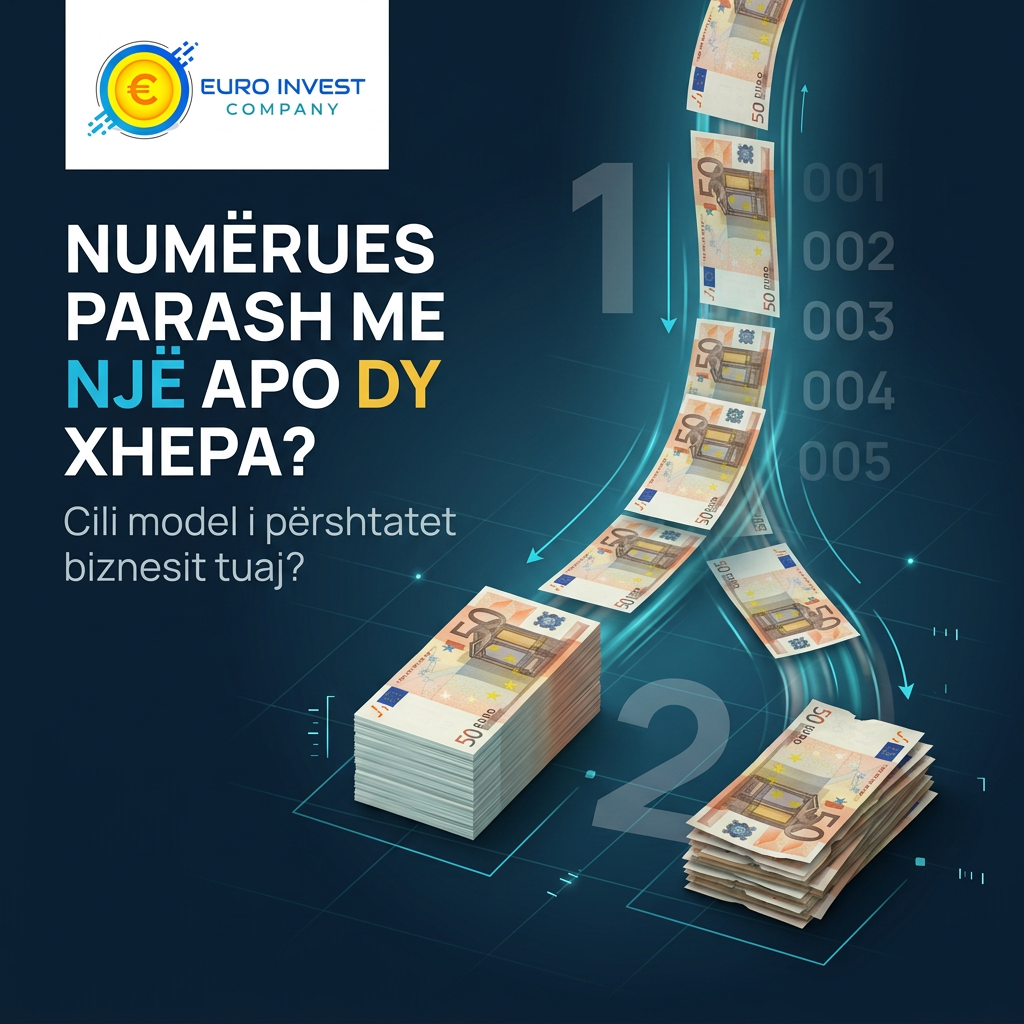 Zbuloni ndryshimin mes numëruesve të parave me një dhe dy xhepa. Krahasoni funksionet, shpejtësinë dhe përdorimin për biznesin tuaj.